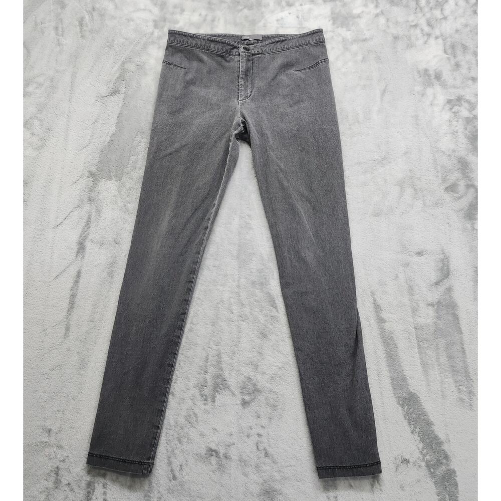 Vince Jeans Womens‎ 10 Gray Mid Rise Skinny Back Seam No Pockets Stretch Denim